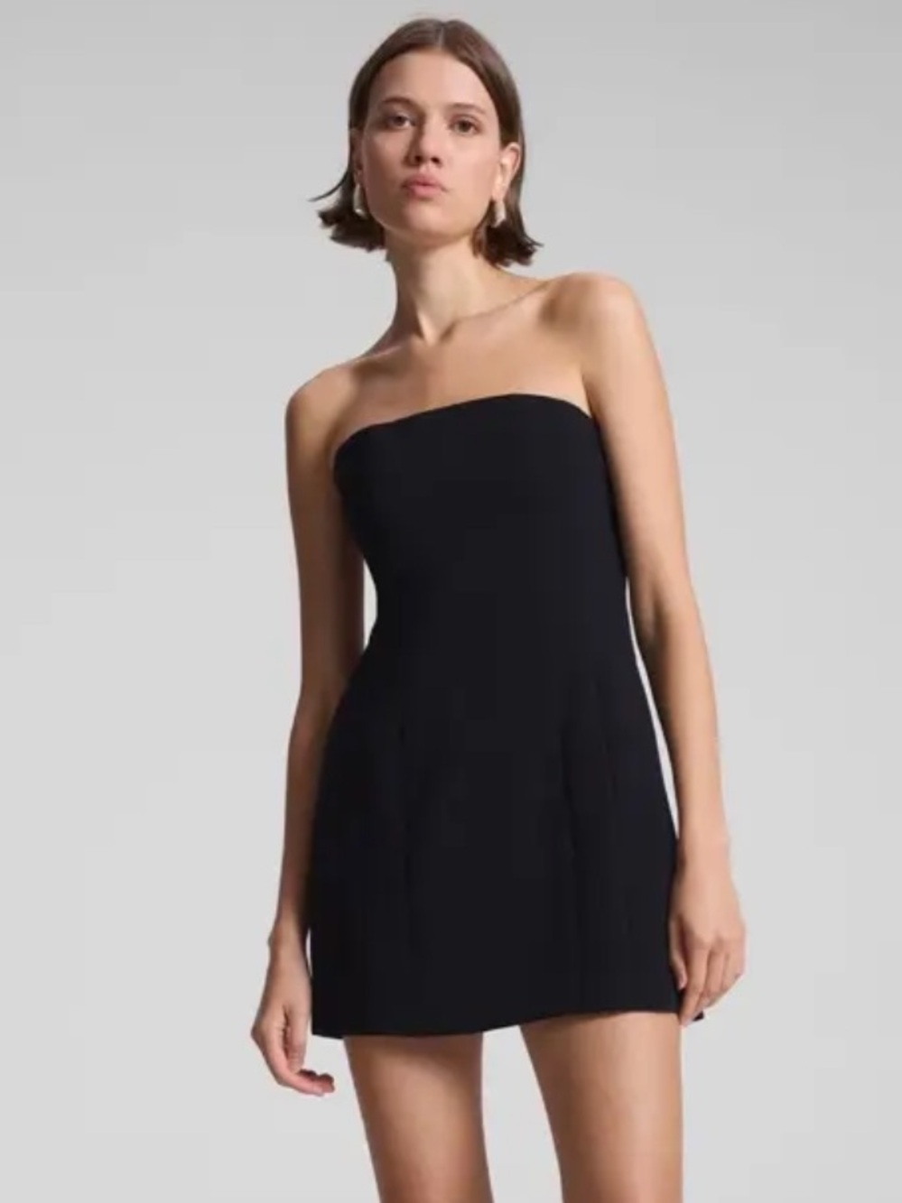 A.L.C. Elsie Structured Strapless Mini Dress